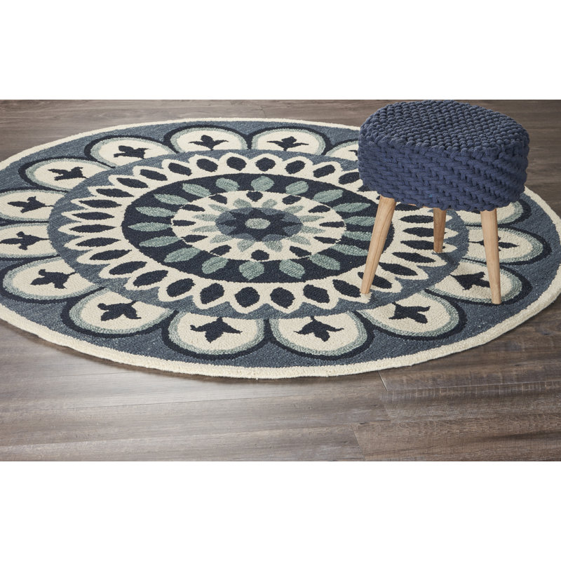 Darby Home Co Owensboro HandTufted Navy Area Rug & Reviews Wayfair
